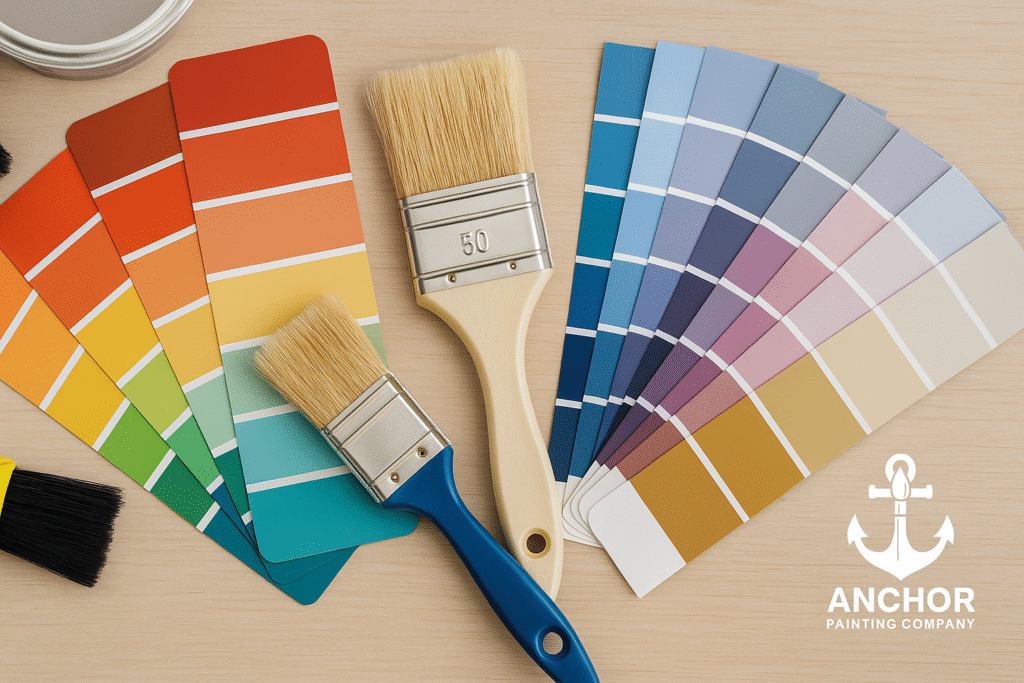 fort-collins-co-paint-prep-services (2) Fort Collins, CO - Fort COllins Paint Prep Services - color swatches and two brushes