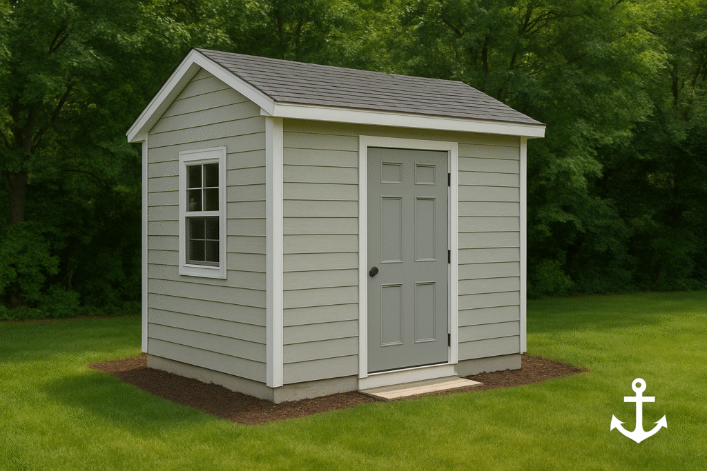 fort-collins-co-shed-painting Fort Collins, CO Shed Painting - Anchor Paining - a small shed with a door, steps and a window